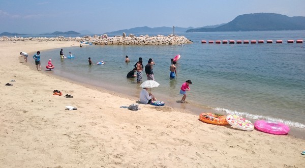 2年ぶりの女木島海水浴場 東北彷徨記